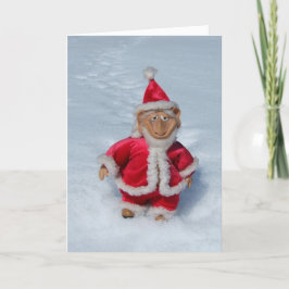 EIN RICHTIGER JOLLY ALTER ELF. FEIERTAGSKARTE