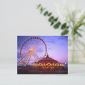 Ein Riesenrad und Karussell am Marinepier in Postkarte (Stehend Vorderseite)