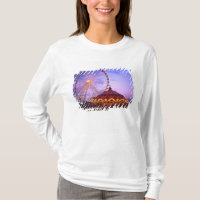 Ein Riesenrad und Karussell am Navy Pier in