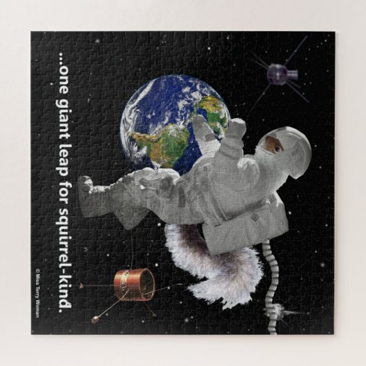 Ein Riesensprung für Eichhörnchen Puzzle (Horizontal)