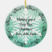 Ein Riesenweihnachtsfest Sushi Keramik Ornament (Hinten)