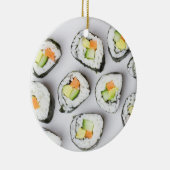Ein Riesenweihnachtsfest Sushi-Spaß Keramik Ornament (Rechts)
