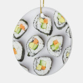 Ein Riesenweihnachtsfest Sushi-Spaß Keramik Ornament (Links)