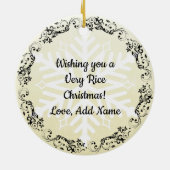 Ein Riesenweihnachtsfest Sushi-Spaß Keramik Ornament (Hinten)