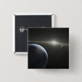 Ein riesiger Asteroidengürtel in Umlaufbahn um ein Button (Vorne & Hinten)