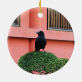 Ein riesiger Dschungel zieht sich auf einem Wolken Keramik Ornament (Hinten)