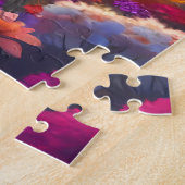 Ein riesiger Elefant, der auf einem Weg durch die Puzzle (Seite)