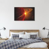 Ein riesiger Planet, der den sonnenähnlichen Stern Leinwanddruck (Insitu (Schlafzimmer))