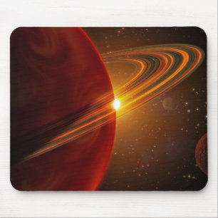 Ein riesiger Planet, der den sonnenähnlichen Stern Mousepad