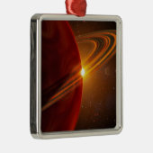 Ein riesiger Planet, der den sonnenähnlichen Stern Ornament Aus Metall (Rechts)