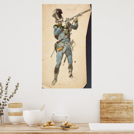 Ein Rifleman der österreichischen Jäger Poster (Küche)