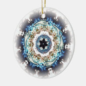 Ein Ring aus Feuer (farbiges Muster) Keramik Ornament (Links)