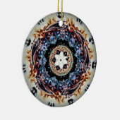 Ein Ring aus Feuer (farbiges Muster) Keramik Ornament (Rechts)