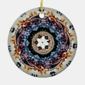 Ein Ring aus Feuer (farbiges Muster) Keramik Ornament (Hinten)