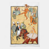 Ein Ring-Zirkus: Der Ringmaster u. die Crew Geschirrtuch (Vertikal)