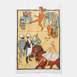 Ein Ring-Zirkus: Der Ringmaster u. die Crew Geschirrtuch