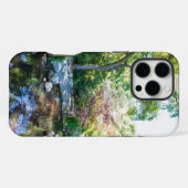 ein rippender Teich im Garten von Descanso Gardens iPhone Hülle (Rückseite (Horizontal))