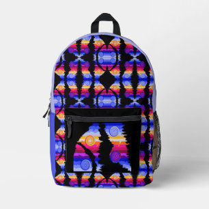Ein Riss durch Abstraktes Bedruckter Rucksack
