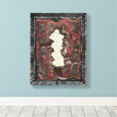 Ein Riss Leinwanddruck (Insitu (Holzboden))