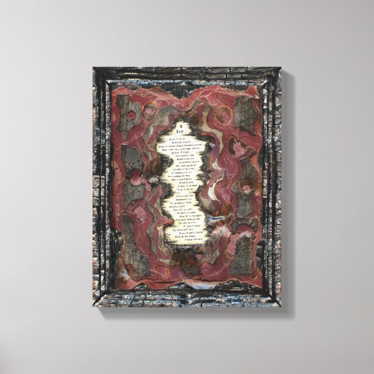 Ein Riss Leinwanddruck (Vorderseite)