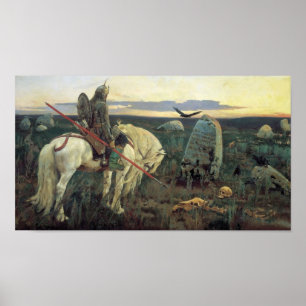 Ein Ritter an den Kreuzungen Poster