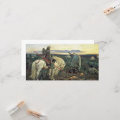 Ein Ritter an der Kreuzung (von Viktor Vasnetsov) Karte (Vorderseite/Rückseite Beispiel)
