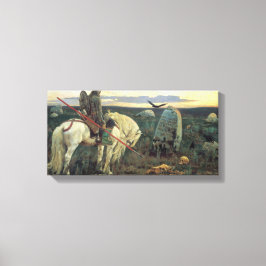 Ein Ritter an der Kreuzung (von Viktor Vasnetsov) Leinwanddruck