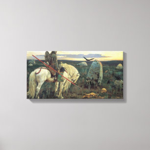 Ein Ritter an der Kreuzung (von Viktor Vasnetsov) Leinwanddruck