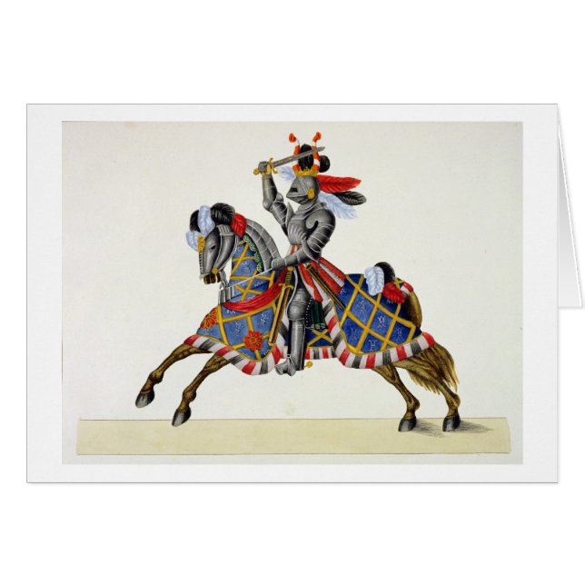 Ein Ritter an einem Turnier, Platte von 'einer (Vorderseite (Horizontal))