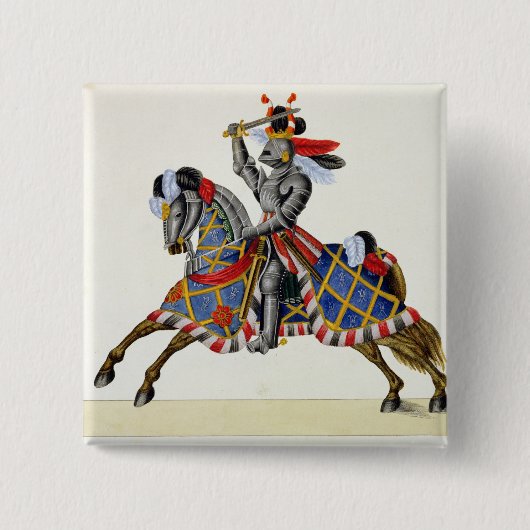 Ein Ritter an einem Turnier, Platte von 'einer Button (Vorderseite)