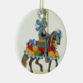 Ein Ritter auf seiner Weise zu einem Turnier, Keramik Ornament (Rechts)