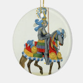 Ein Ritter auf seiner Weise zu einem Turnier, Keramik Ornament (Links)