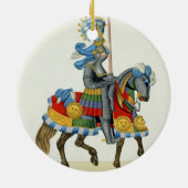 Ein Ritter auf seiner Weise zu einem Turnier, Keramik Ornament (Hinten)