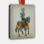 Ein Ritter auf seiner Weise zu einem Turnier, Silbernes Ornament (Rechts)