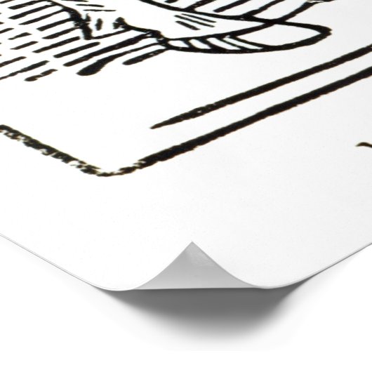 Ein Ritter aus Caxtons 'Spiel des Schachs' Poster (Ecke)