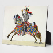 Ein Ritter bei einem Turnier, Teller von "A Histor Fotoplatte (Seite)