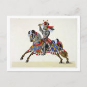 Ein Ritter bei einem Turnier, Teller von "A Histor Postkarte (Vorderseite)