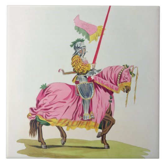 Ein Ritter bewaffnete für die Bindung, 1512, Fliese (Vorderseite)