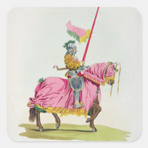 Ein Ritter bewaffnete für die Bindung, 1512, Quadratischer Aufkleber