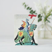 Ein Ritter, der die Arme von Verona trägt Postkarte (Stehend Vorderseite)