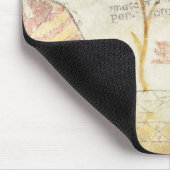 Ein Ritter, der eine lodernde Fackel trägt Mousepad (Ecke)