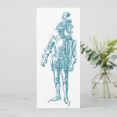 Ein Ritter der Erinnerung - mittelalterliche Einla Einladung (Stehend Vorderseite)