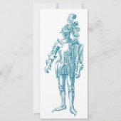 Ein Ritter der Erinnerung - mittelalterliche Einla Einladung (Vorderseite)