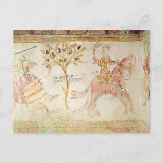 Ein Ritter mit einer Flammentorke Postkarte (Vorderseite)