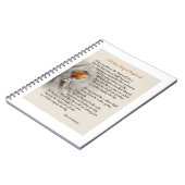 Ein Robin's Song am Daybreak - Gedicht von N. Wate Notizblock (Linke Seite)