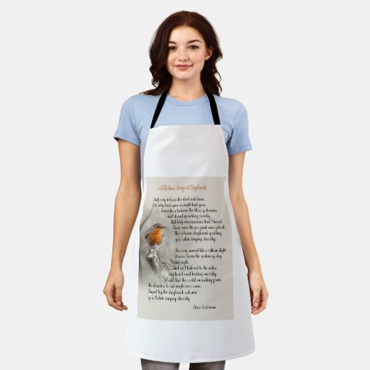 Ein Robin's Song am Daybreak - Gedicht von N. Wate Schürze (Getragen)