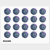 Ein Robot Moon Walker Sticker (Blatt)