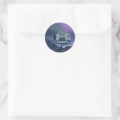 Ein Robot Moon Walker Sticker (Tasche)
