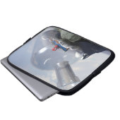 Ein Roboter in einer Flasche Elektronik Laptopschutzhülle (Vorne Knopf)