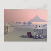 Ein Roboter und sein Hund 2 Postkarte (Vorderseite)